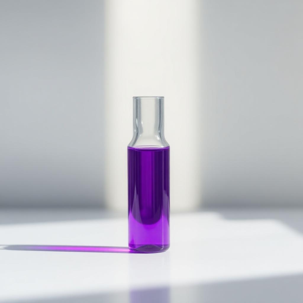Qert purple laboratory sample vial